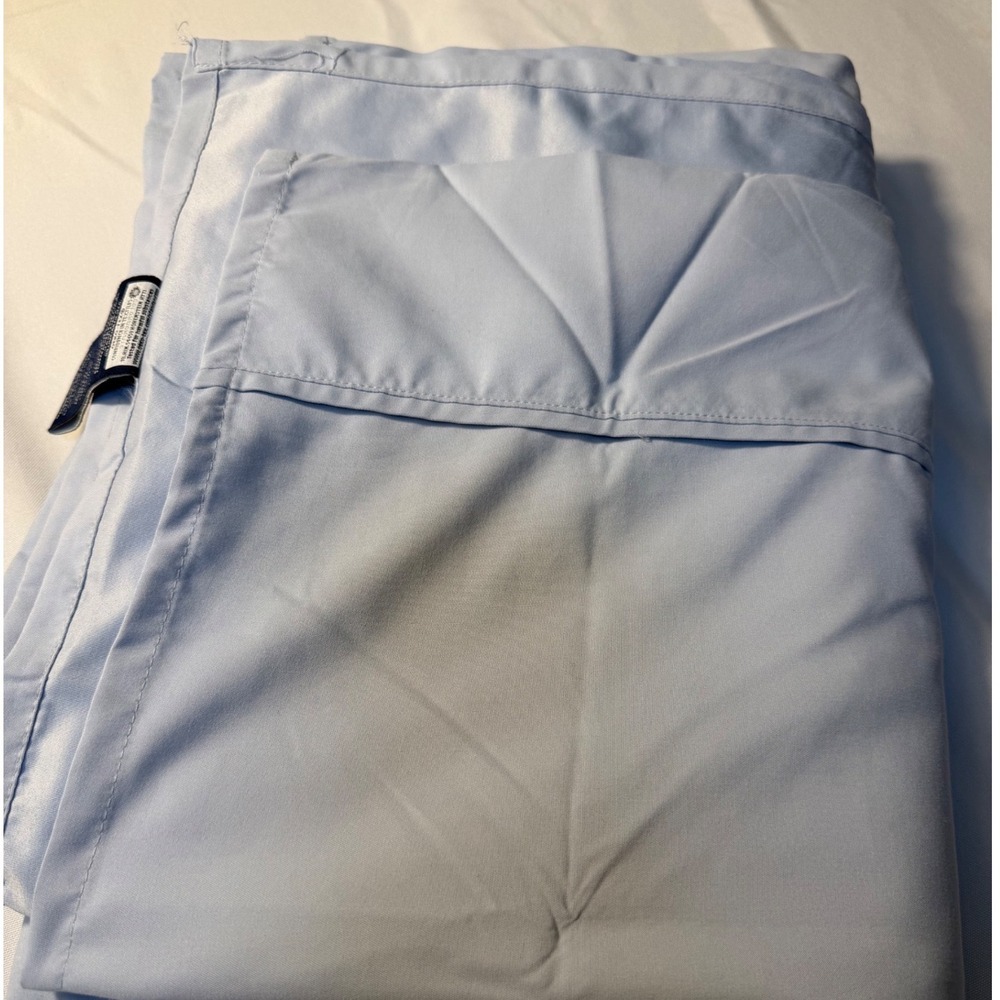 Nautica Home Light Blue 100% Polyester flat sheet Solid Bedding size queen